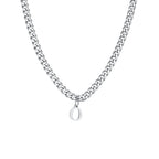 Men's necklace with personalized initial pendant o