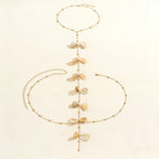 Flower Back Necklace - Women's Back Chain