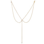 Bohemian Back Necklace for Women gold
