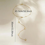 Butterfly back necklace - women’s back chain