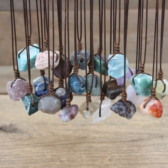 Reiki Healing Necklace in Natural Stone