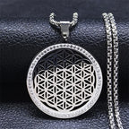 Flower of Life Necklace Silver Pendant