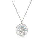 Virgin Mary Necklace Christian Pendant silver