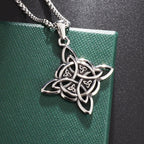 Witch's Knot Protection Necklace Wiccan Pendant