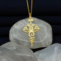 Lotus Radiance Necklace gold