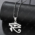 Egyptian Necklace Eye of Udjat Horus silver