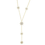 Y necklace - star neckline chain for women gold