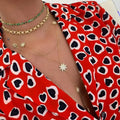 Y necklace - star neckline chain for women gold