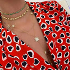 Y necklace - star neckline chain for women gold