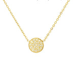 Necklace and pendant with small round birthstone November