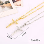 Christian Cross Necklace and Pendant of Jesus