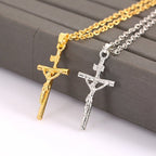Christian Cross Necklace and Pendant of Jesus