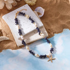 Necklace and matching shell pendant for women, black