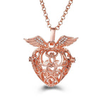 Pregnancy Bola Necklace with Hollow Pendant