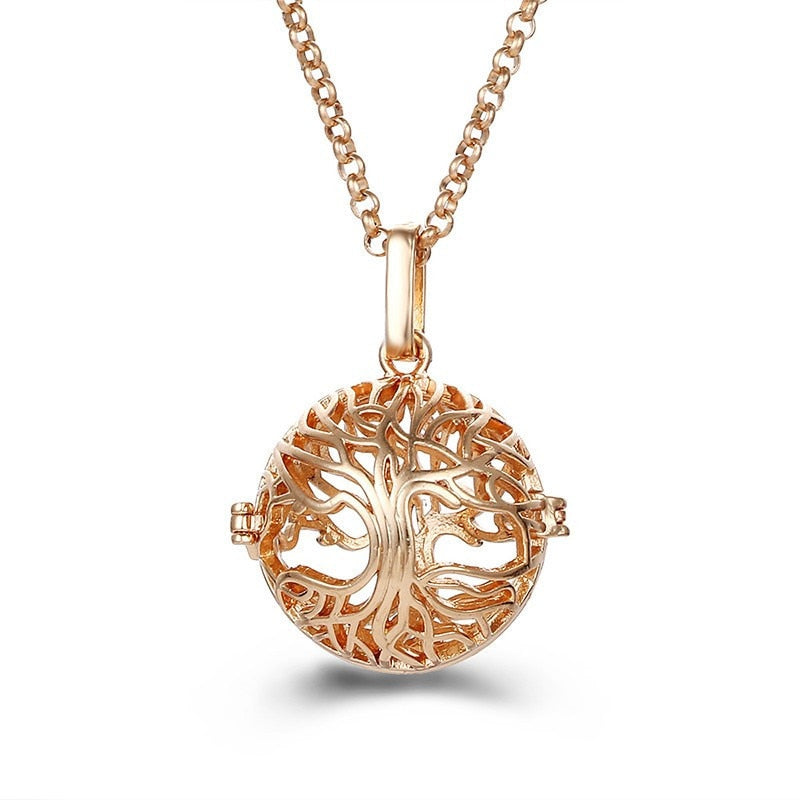 Pregnancy Bola Necklace with Hollow Pendant