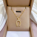 Horseshoe Necklace Lucky Hoof Pendant