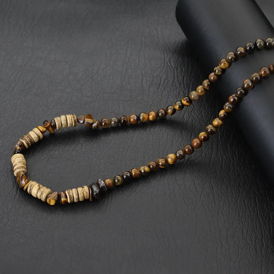 Men's Tiger's Eye Stone Necklace
