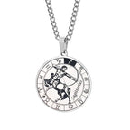 Horoscope Necklace Zodiac Constellations Pendant Silver Sagittarius
