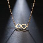 Infinity Pendant Necklace for Women gold