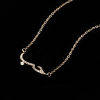 Islam Necklace for Women Muslim Arabic rose gold