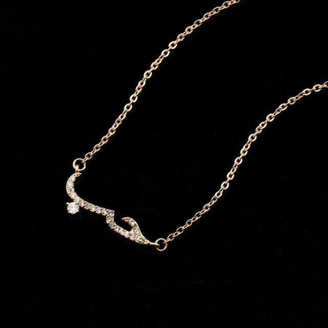 Islam Necklace for Women Muslim Arabic rose gold
