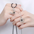 Moon Sun Couple Necklace silver