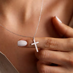 Cross Necklace & Pendant for Women silver
