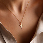 Cross Necklace & Pendant for Women gold