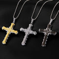 Silver Men's Cross Necklace & Pendant