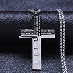Cross Necklace & Pendant Christian Men’s Silver
