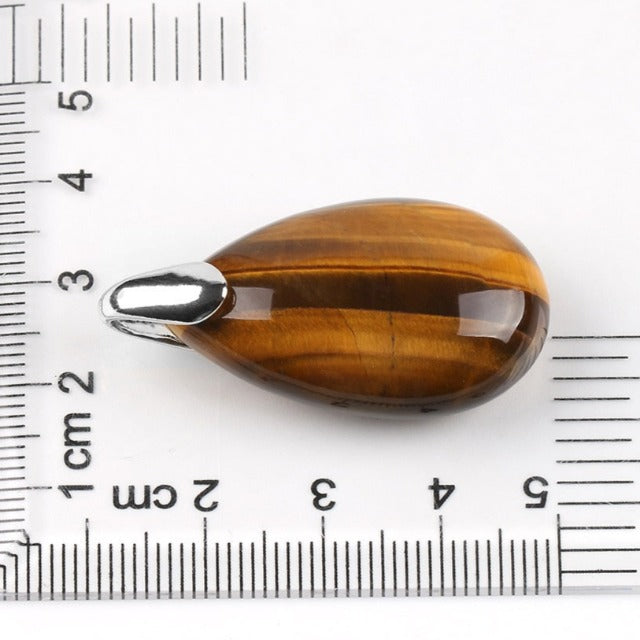 Tiger's Eye Pendant Necklace for Men and Women