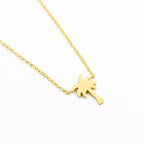 Palm Tree Necklace in Gold & Silver for Women gold