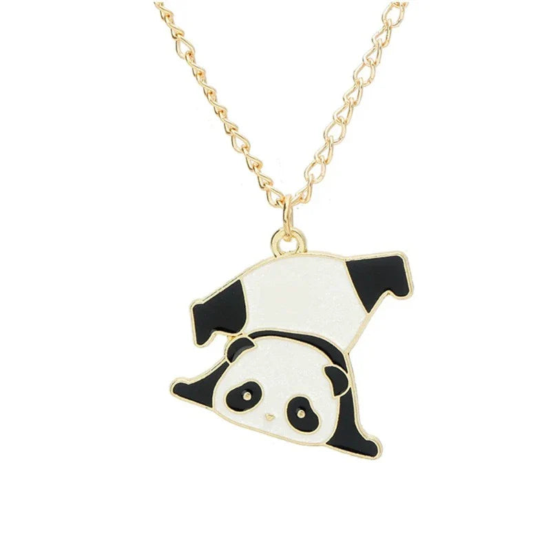 Panda Necklace Gold Pendant A