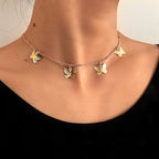 Butterfly Gold Necklace