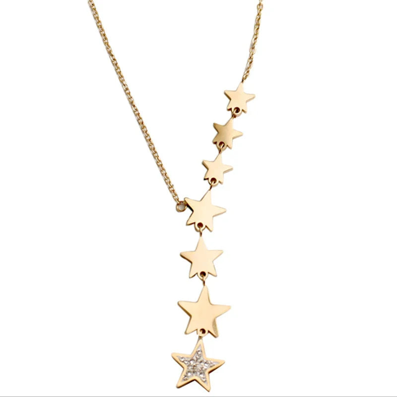 Multiple Star Pendant Necklace