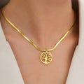 Tree of Life Necklace & Pendant - Women's Tree of Life Chain & Medallion gold