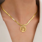 Tree of Life Necklace & Pendant - Women's Tree of Life Chain & Medallion gold