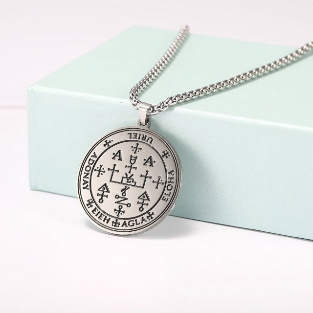 Archangel Silver Pendant Necklace