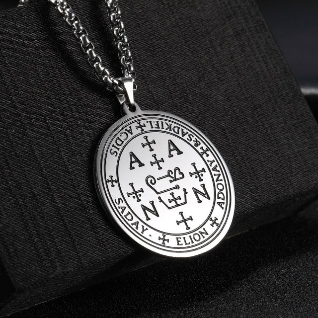 Archangel Silver Pendant Necklace