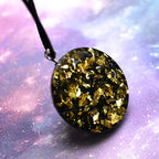 Pendant Necklace with Tree of Life in Black Tourmaline