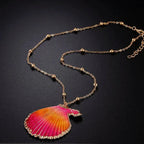 Pendant Necklace with Pretty Shell Scallop 1