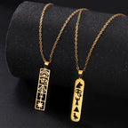 Egypt Hieroglyphic Cartouche Pendant Necklace