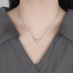 Infinity Silver Heart Pendant Necklace