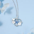 Moonstone Heart Pendant Necklace