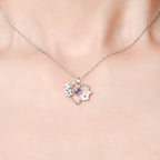 Moonstone Heart Pendant Necklace