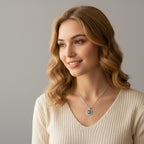Blue Evil Eye Protection Necklace – Greek Turkish Mati Mataki