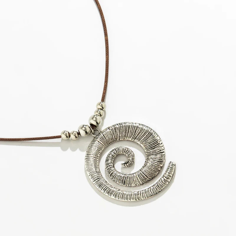 Shell Spiral Pendant Necklace
