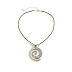 Shell Spiral Pendant Necklace
