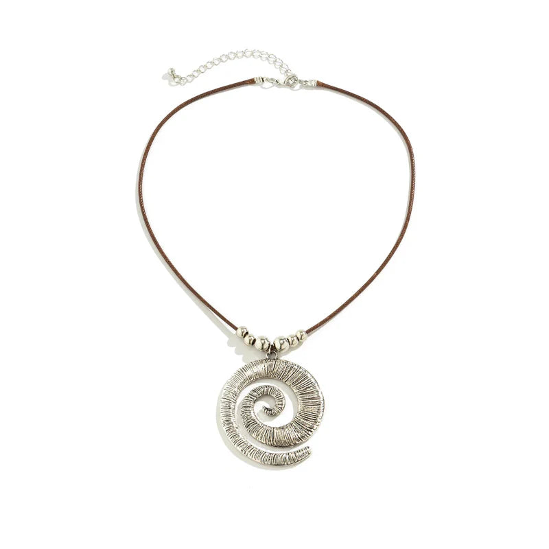 Shell Spiral Pendant Necklace