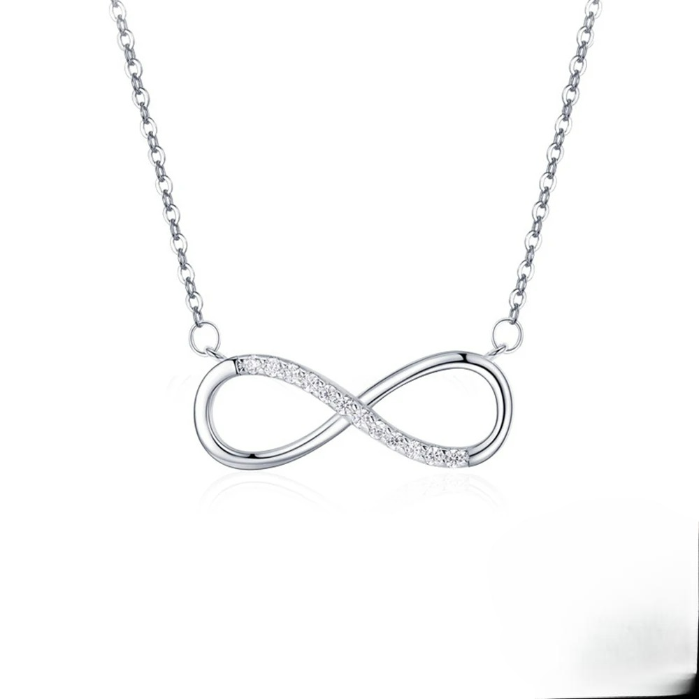 Infinite Zircon Charm Pendant Necklace